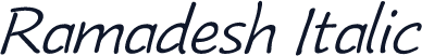 Ramadesh Italic