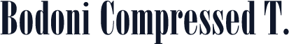 Bodoni Compressed T.