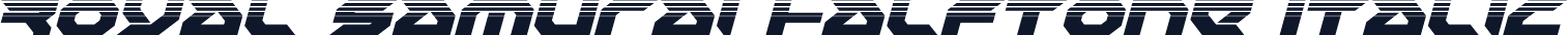 Royal Samurai Halftone Italic