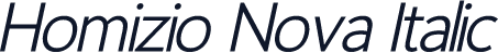 Homizio Nova Italic