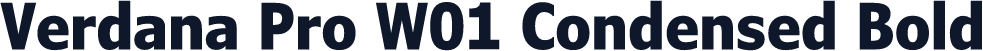 Verdana Pro W01 Condensed Bold
