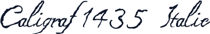Caligraf 1435 Italic