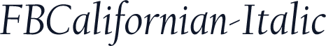 FBCalifornian-Italic