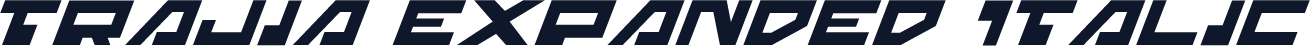 Trajia Expanded Italic