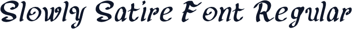 Slowly Satire Font Regular