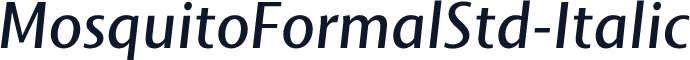 MosquitoFormalStd-Italic