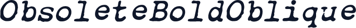 ObsoleteBoldOblique