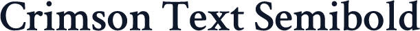 Crimson Text Semibold