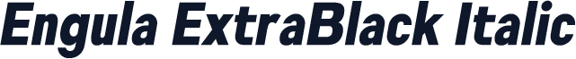 Engula ExtraBlack Italic