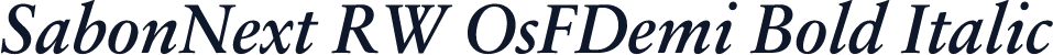 SabonNext RW OsFDemi Bold Italic