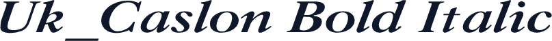 Uk_Caslon Bold Italic