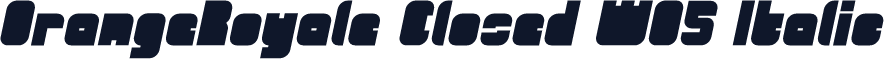 OrangeRoyale Closed W05 Italic