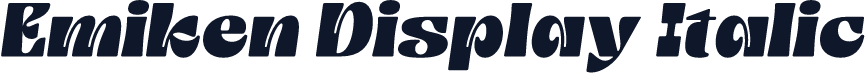 Emiken Display Italic