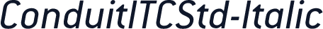 ConduitITCStd-Italic