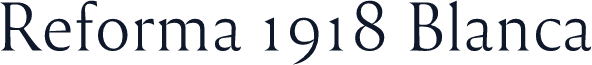 Reforma 1918 Blanca