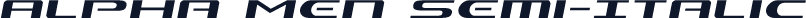 Alpha Men Semi-Italic