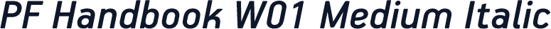 PF Handbook W01 Medium Italic