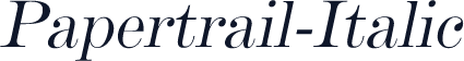 Papertrail-Italic