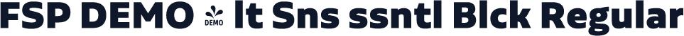 FSP DEMO - lt Sns ssntl Blck Regular