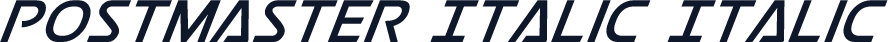 Postmaster Italic Italic