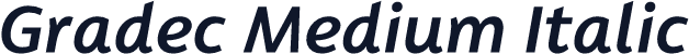 Gradec Medium Italic