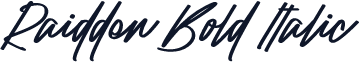 Raidden Bold Italic