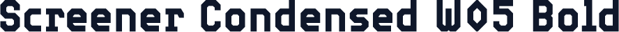 Screener Condensed W05 Bold