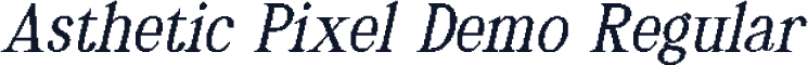 Asthetic Pixel Demo Regular