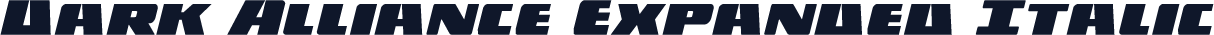 Dark Alliance Expanded Italic