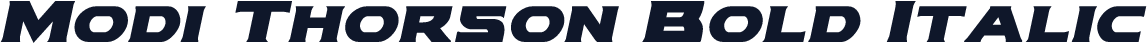 Modi Thorson Bold Italic