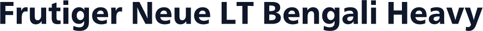 Frutiger Neue LT Bengali Heavy