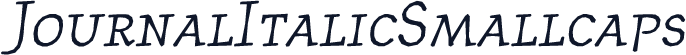 JournalItalicSmallcaps