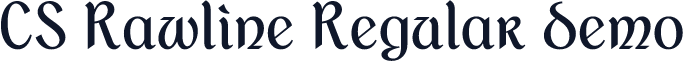 CS Rawline Regular Demo