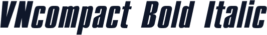 VNcompact Bold Italic