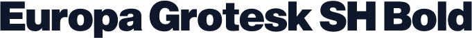 Europa Grotesk SH Bold