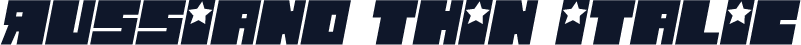 Russiano Thin Italic