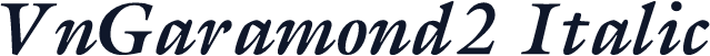 VnGaramond2 Italic