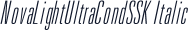NovaLightUltraCondSSK Italic