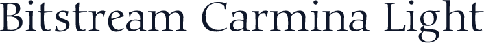 Bitstream Carmina Light