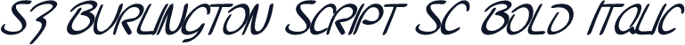 SF Burlington Script SC Bold Italic