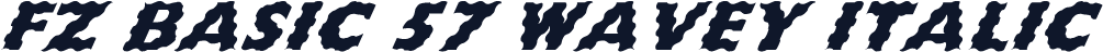 FZ BASIC 57 WAVEY ITALIC