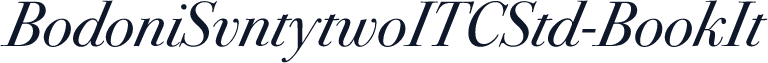 BodoniSvntytwoITCStd-BookIt