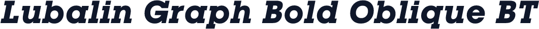 Lubalin Graph Bold Oblique BT