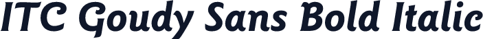 ITC Goudy Sans Bold Italic