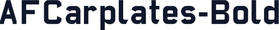 AFCarplates-Bold