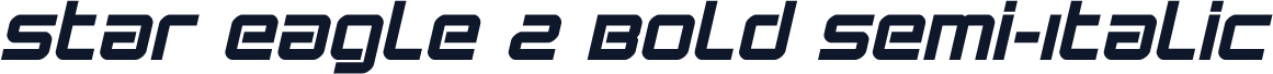 Star Eagle 2 Bold Semi-Italic