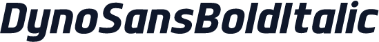 DynoSansBoldItalic
