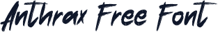 Anthrax Free Font