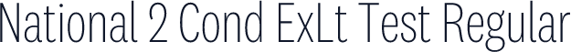 National 2 Cond ExLt Test Regular