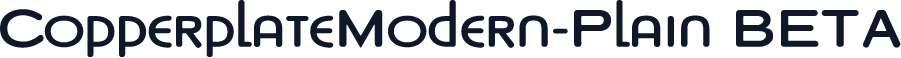 CopperplateModern-Plain BETA